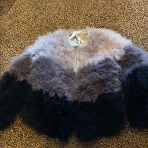 Feather Ombré Jacket